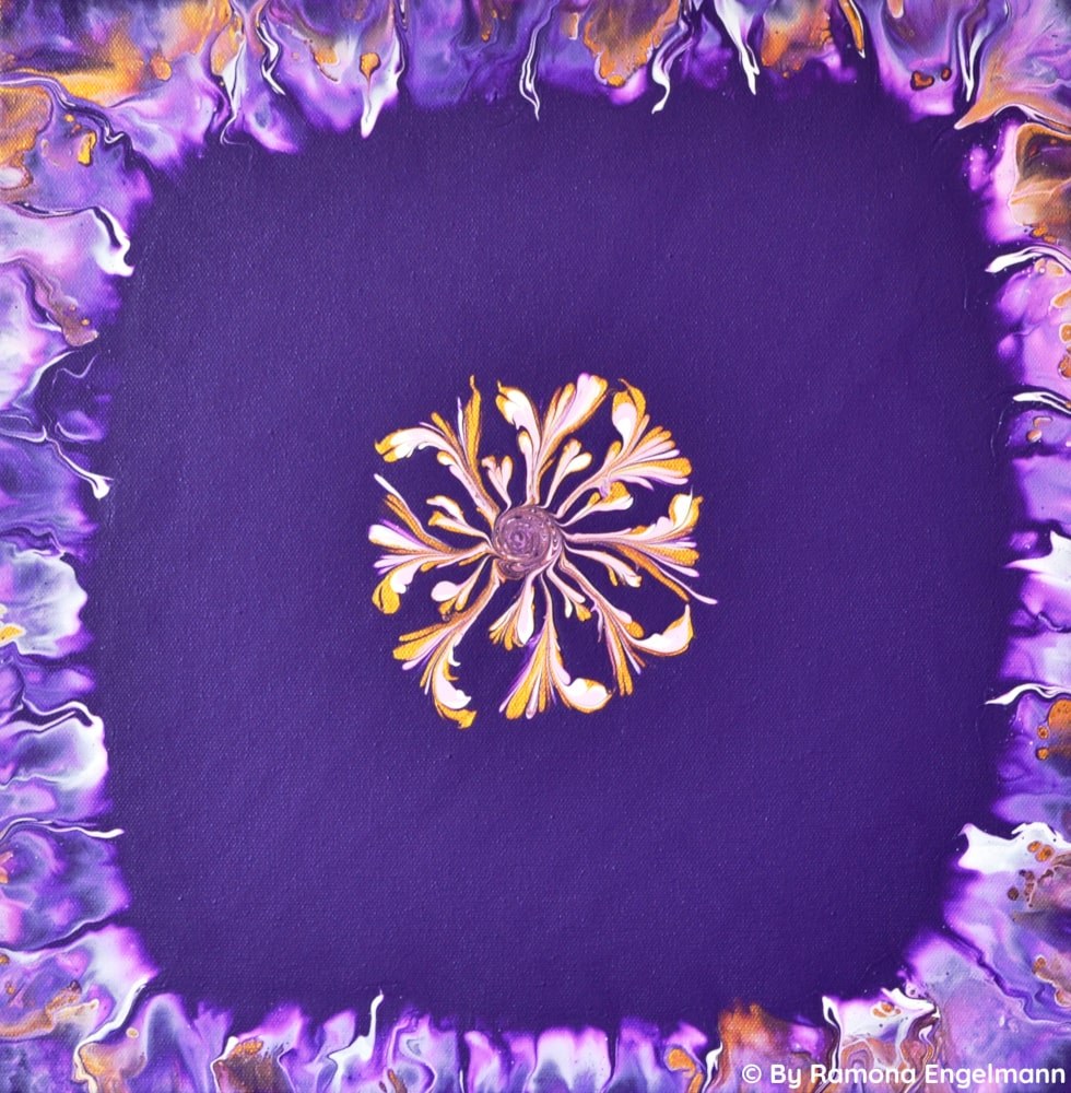 Kunstwerk Peaceful Flower Komplettansicht